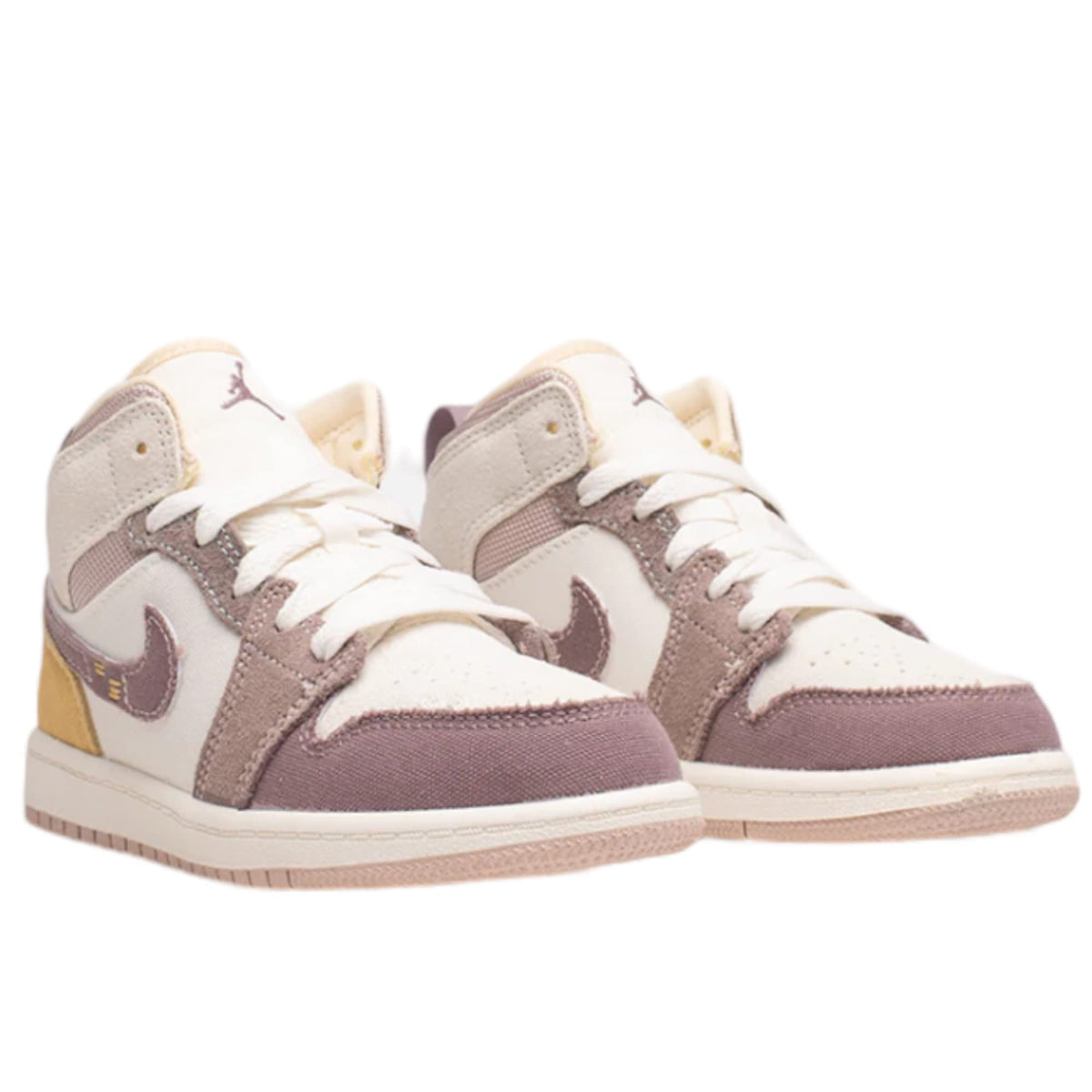 Nike Air Jordan 1 Pre School Shoes Sail/Taupe Haze-Fossil Stone DZ4468-102 2.5Y