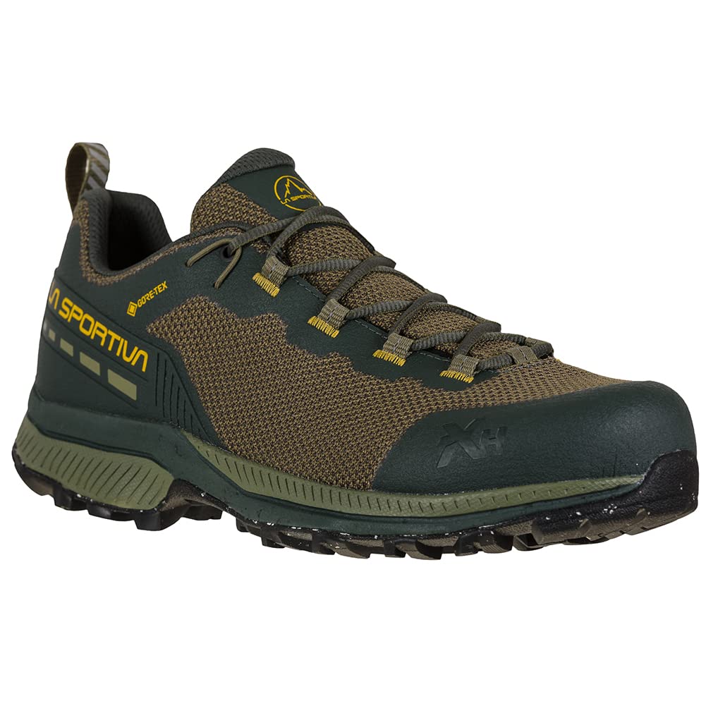 La Sportiva Mens TX Hike GTX Hiking Shoes, Charcoal/Moss, 10