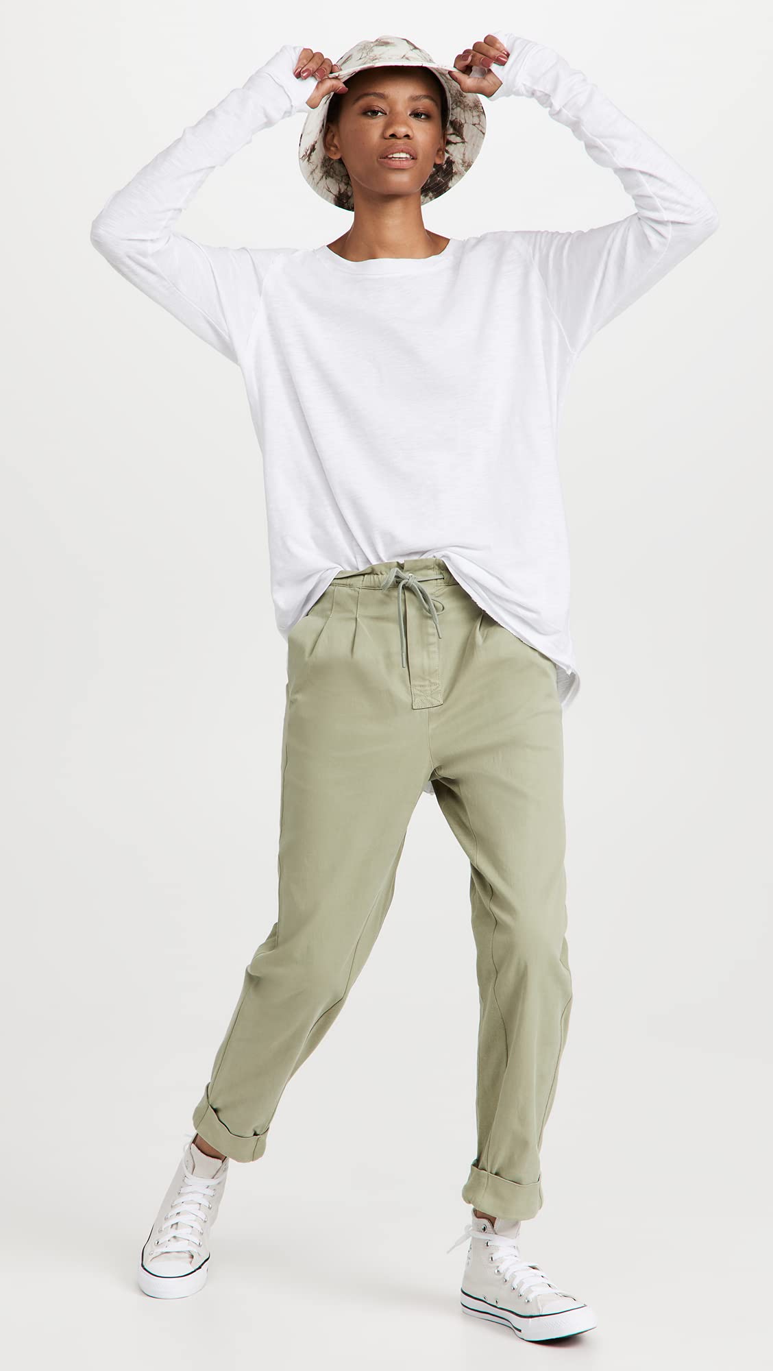 Free People Women's Arden Tee, Optic White, XS