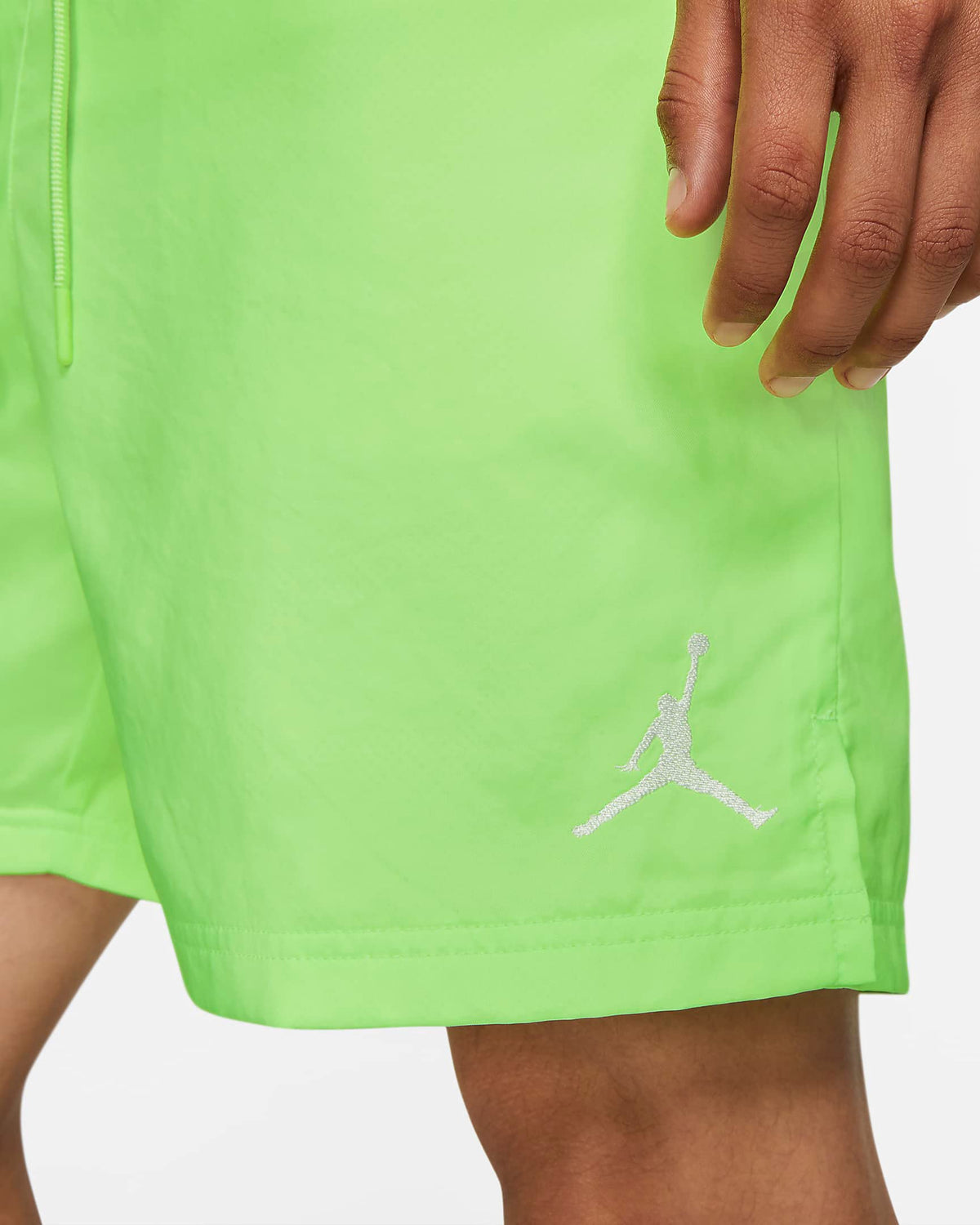 Jordan Jumpman Air Men's Poolside Printed Mesh Shorts CZ4751-358 (Ghost Green), Large