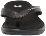 Under Armour Women's Ignite Pro Marbella Graphic Flip Flop Slide Sandal 9 (001) Black/Black/White