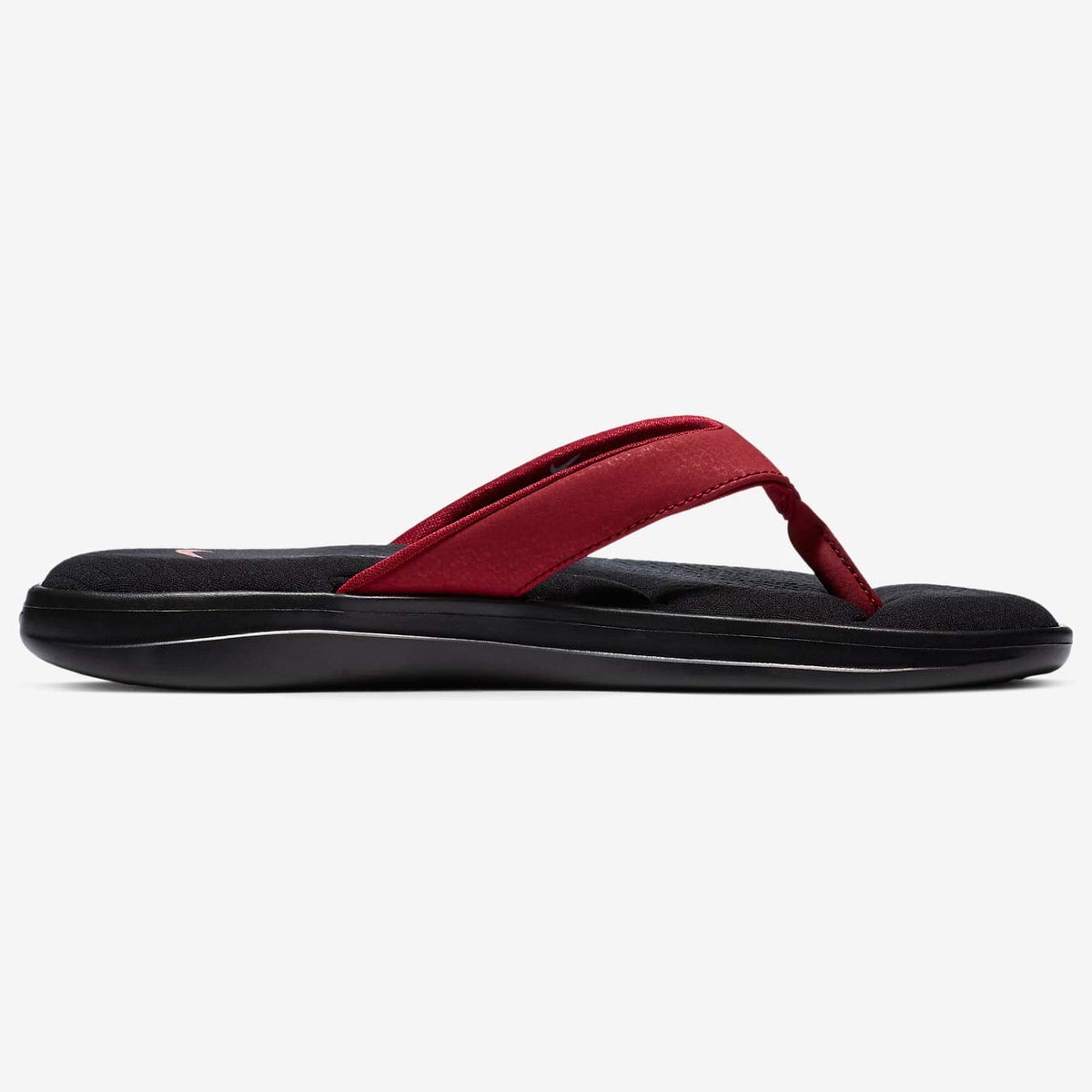 Nike Women's Ultra Comfort Thong AR4498 (Black/Track Red-Noble Red, Numeric_6)