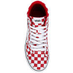 Vans Unisex Filmore Hightop Platform Sneaker - Tonal Checkerboard Red 8