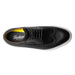 Florsheim Premier Wing Tip Lace-Up Sneaker Black Smooth/White Sole 8.5 W (3E)