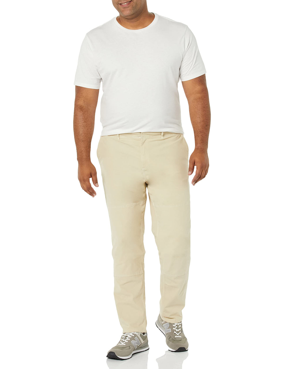 Amazon Essentials Men's Stretch Canvas Double Knee Utility Work Pant (Previously Goodthreads), Beige, 38W x 32L