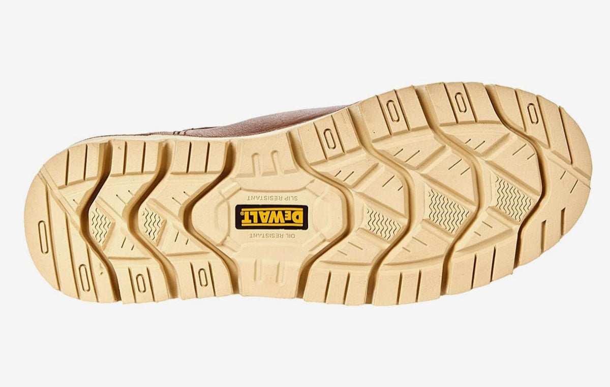 DEWALT Flex Albany 6" Men's Leather, Soft Toe, Non-Metallic, Water Resistant, Chelsea Work Boot, Nature, 13 Wide
