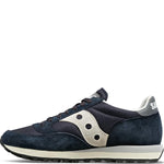 Saucony® Originals Jazz 81 Shoes for Men and Women – Wolverine Suede Upper – Cushioned Sockliner Navy/Gray Men's 11, Women's 12.5 Medium