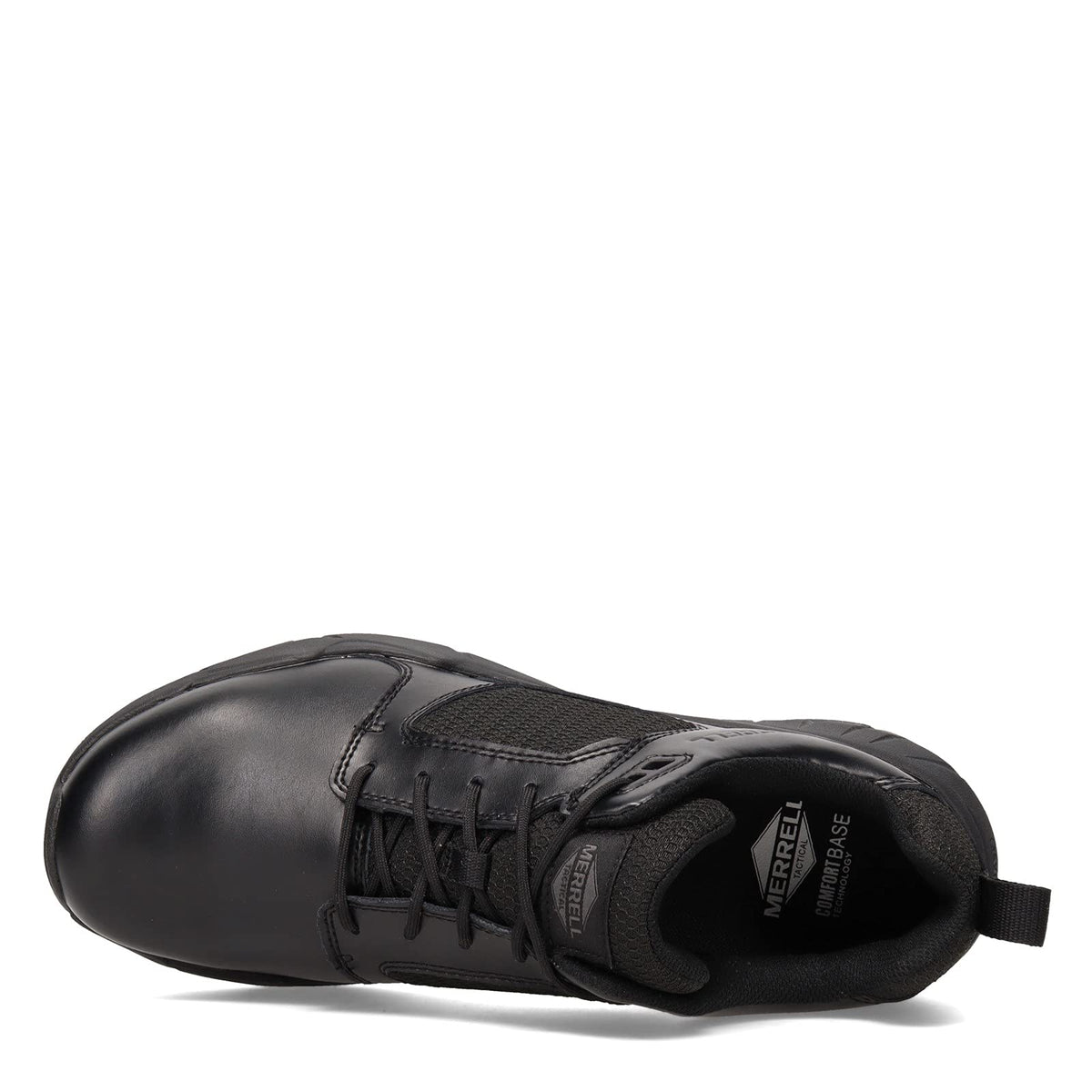 Merrell Men's Fullbench Tactical Industrial Boots, Waterproof & Breathable Coated Leather & Mesh Upper Work Hiking Shoes, Black, 15