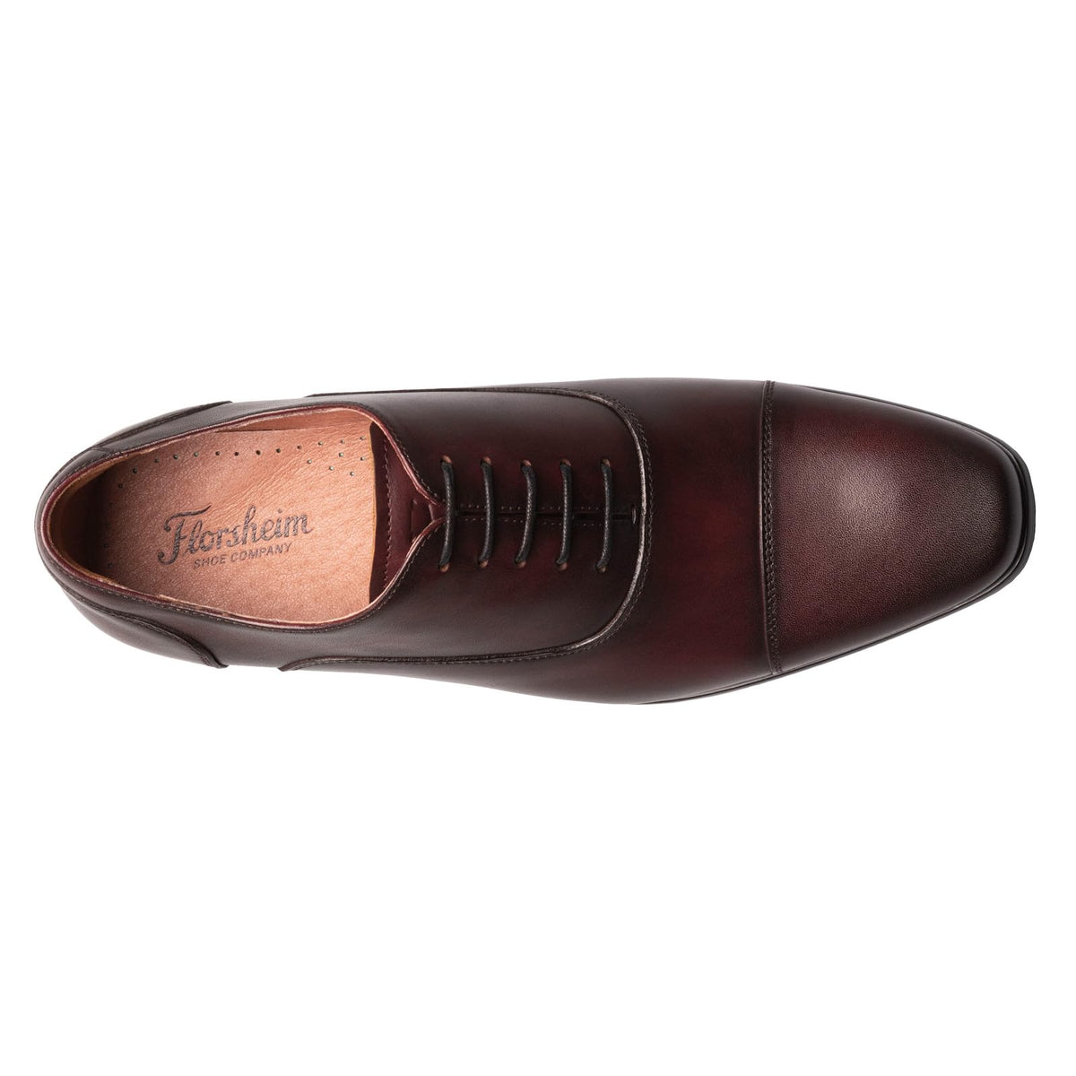 Florsheim Postino Cap Toe Balmoral Oxford Mens Oxford DM US Wine