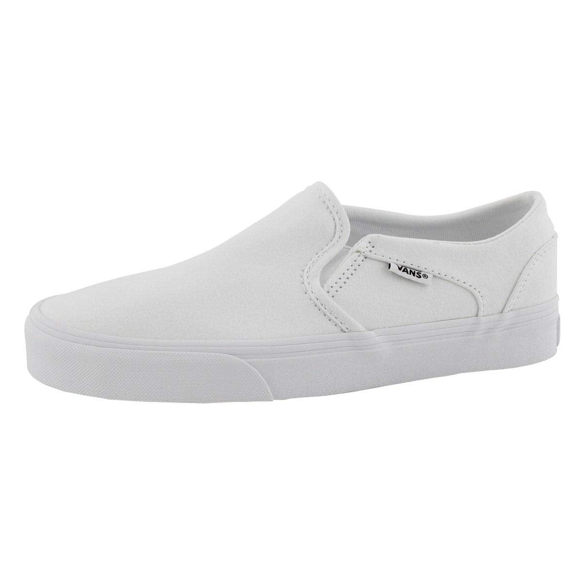 Vans Women's Asher Trainers Sneaker, Canvas Truewht Truewht, 7
