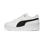 PUMA Women's Karmen Wedge Sneaker 6.5 Puma White-puma Black-gold