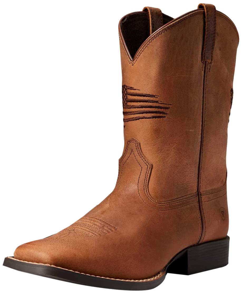 Ariat Unisex Kids' Patriot II Western Boot 3.5 Big Kid Homestead Brown