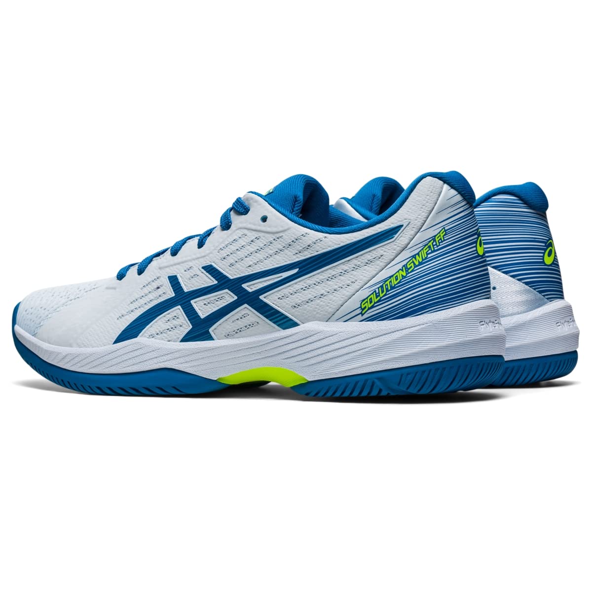 ASICS Women's Solution Swift FlyteFoam Tennis Shoes, 8.5, Sky/Reborn Blue