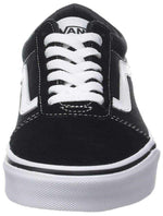 Vans Men's Ward Sneaker, Suede Canvas Black White, 16