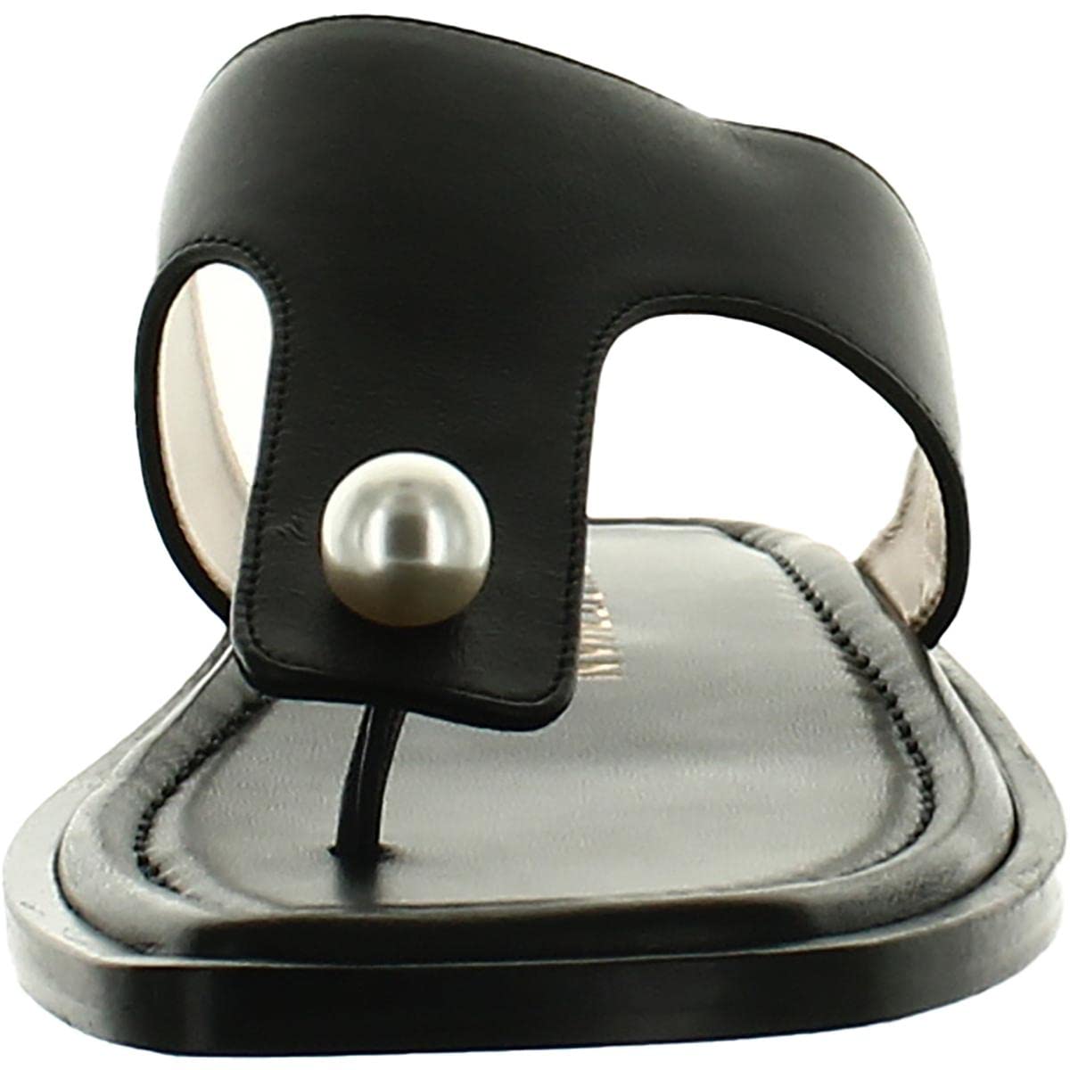 Stuart Weitzman Goldie Flat Sandal Black 9.5 M