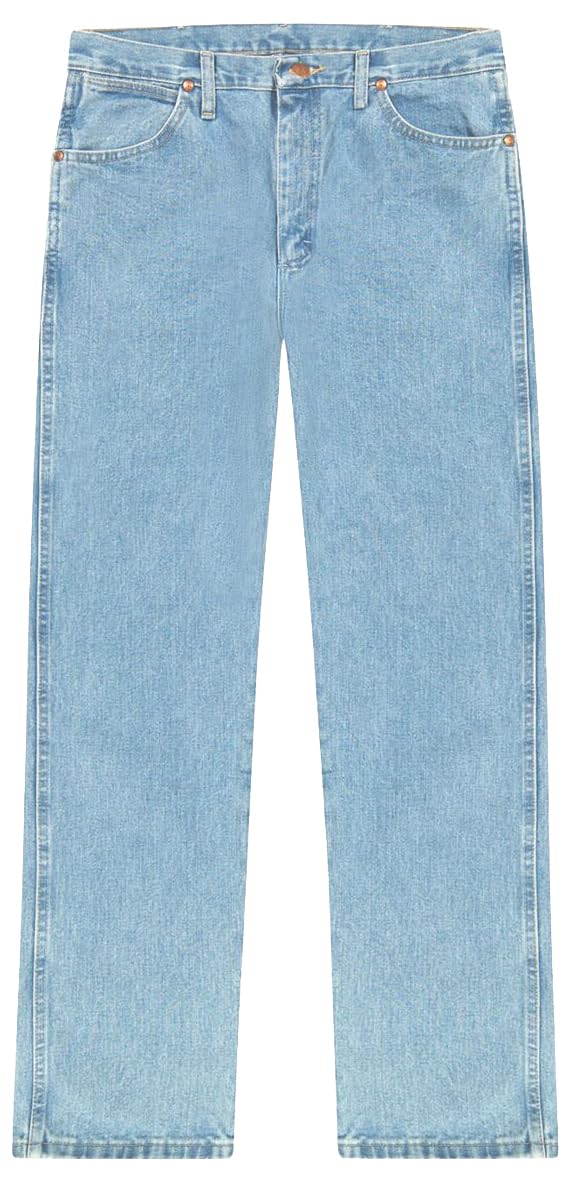 Wrangler Men's 13MWZ Cowboy Cut Original Fit Jean, Gold Buckle Bleach, 34W x 32L