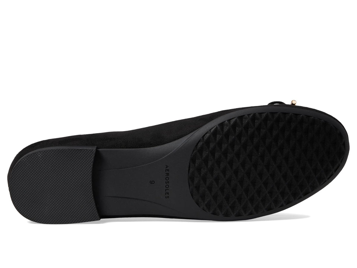 Aerosoles Crystal Black Faux Suede 9.5 B (M)