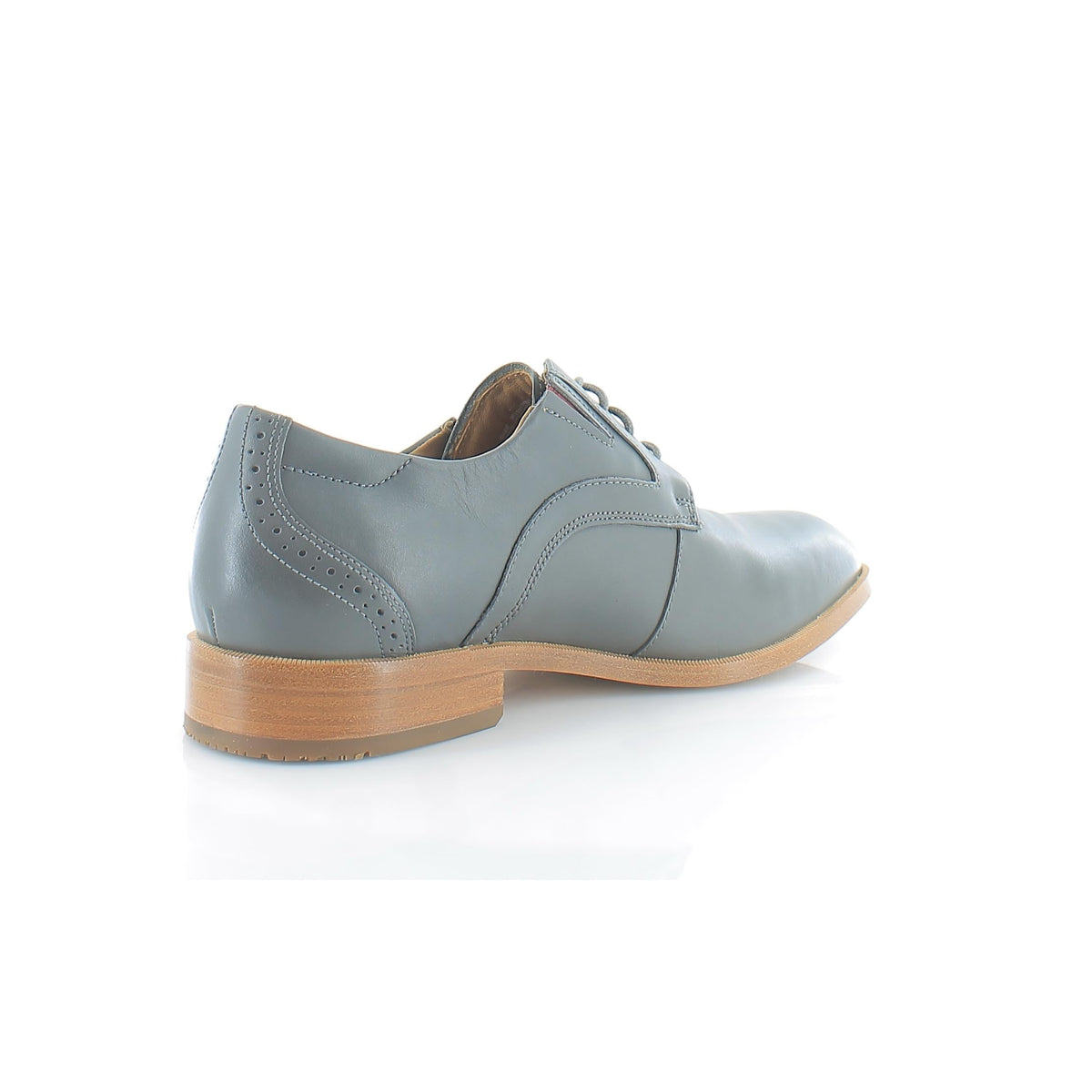 Rockport Men's Total Motion Office Plain Toe Oxford Steel Grey Leather