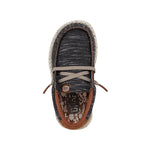 HEYDUDE Boy's Wally Youth Jersey Charcoal Size 5 | Youth Shoes | Youth Slip-on Loafers | Comfortable & Light-Weight