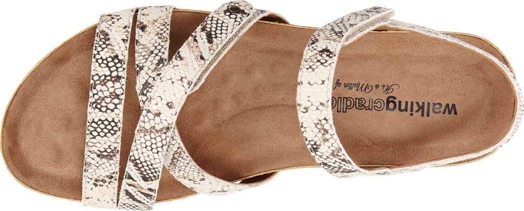 Walking Cradles Pool Natural Buffed Snake Print Leather/Cork Wrap 10 M (B)
