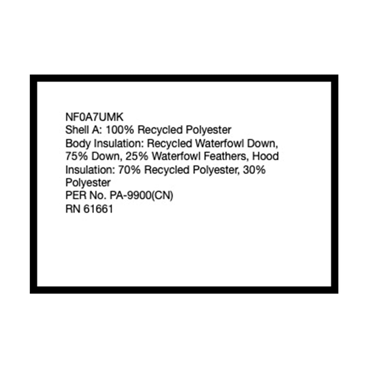 THE NORTH FACE Infant North Down Hooded Kids Jacket Vanadis Grey 0-3mo