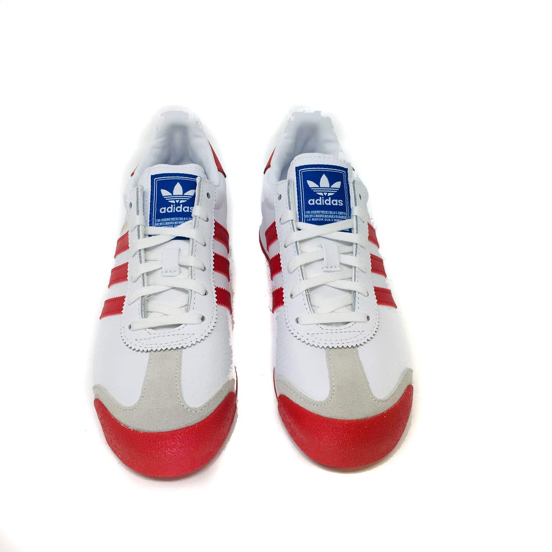 adidas Kids Samoa Fashion Sneaker (Big Kid) - White,WHT/RED,5