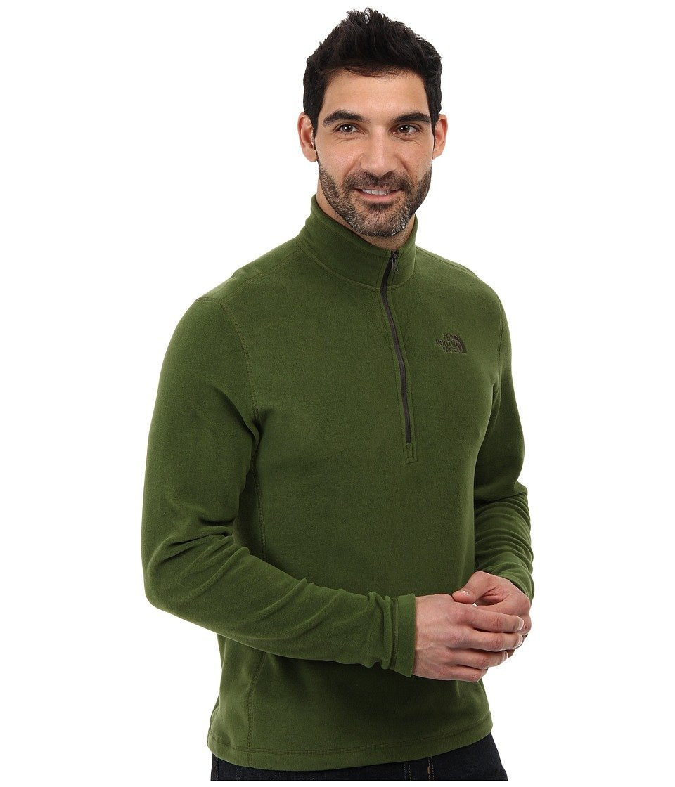 The North Face Men's TKA 100 Glacier 1/4 Zip, Scallion Green, MD