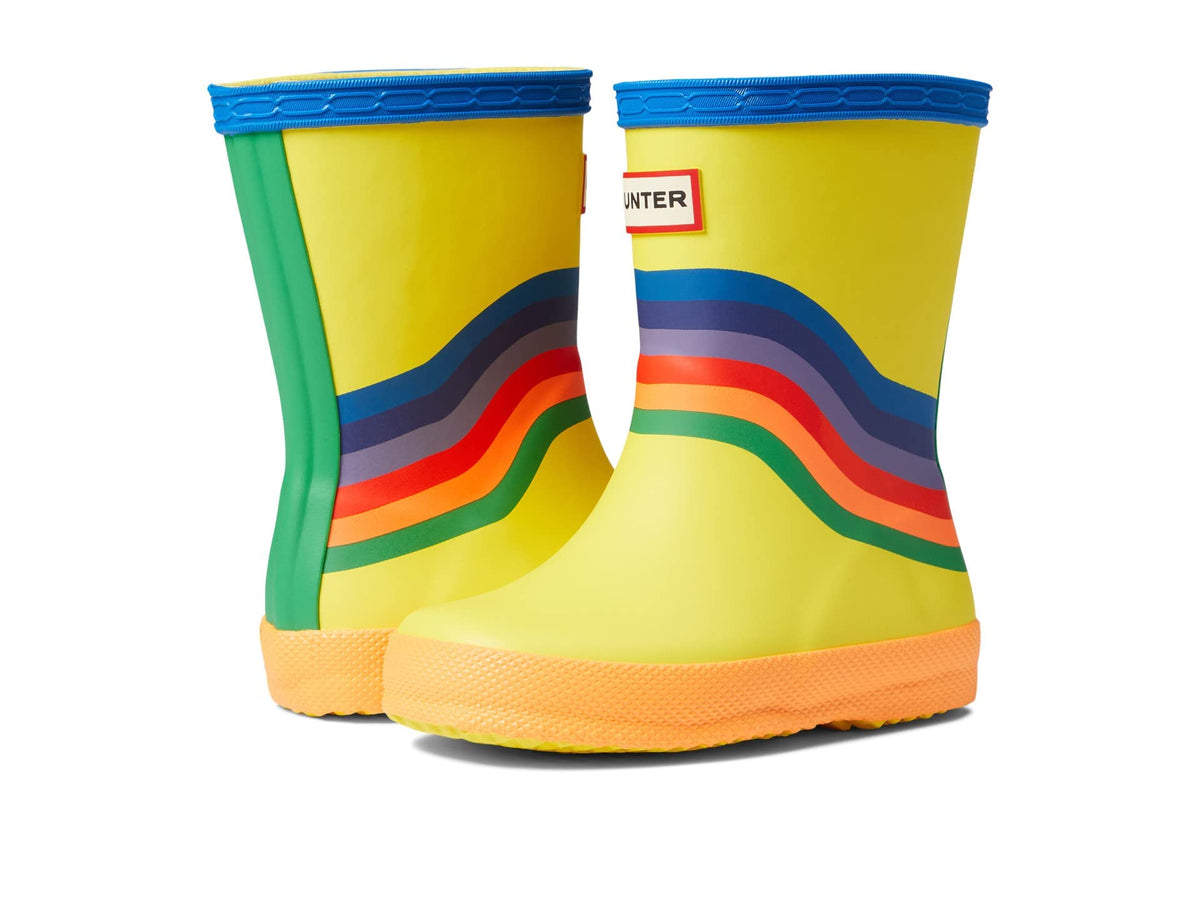 Hunter Boots Infant's First Classic Wiggle Rainbow Rain Boot Multi 8 Medium US