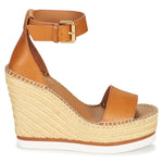 See by Chloe Glyn Espadrille Wedge Tan 38 (US Women's 8) M
