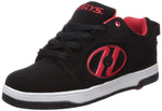 HEELYS Men's Little Kid Tennis Shoe, Black/Red, 13