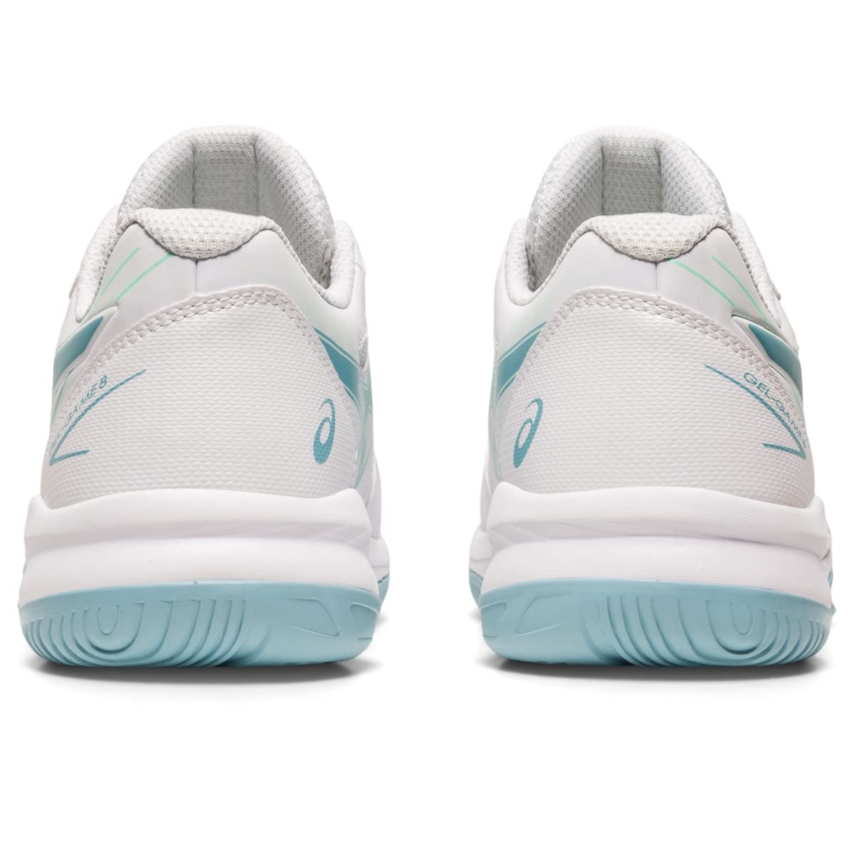 ASICS Gel-Game 8 GS (Little Kid/Big Kid) White/Smoke Blue 6.5 Big Kid M