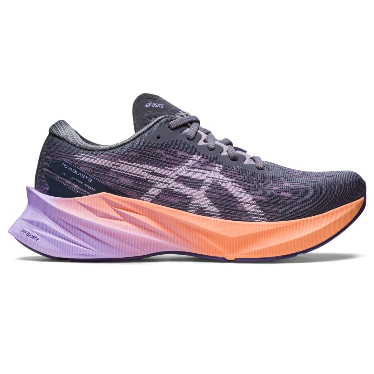 ASICS Women's NOVABLAST 3 Running Shoes, 11.5, Metropolis/Dusk Violet