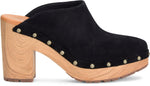 KORK-EASE Sudbury Women's Clog, Black Suede, 6M US