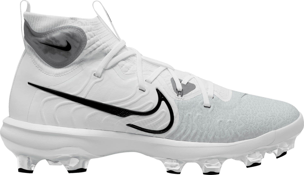 Nike Alpha Huarache NXT MCS DJ6519-100 White/Wolf Grey/Pure Platinum/Black Men's Baseball Cleats 7.5 US