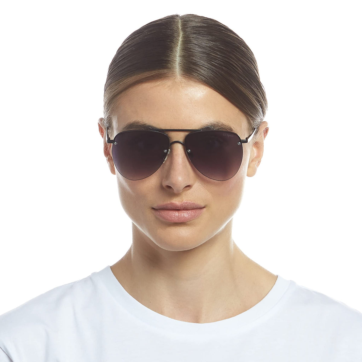 Le Specs Women's The Prince Sunglasses, Matte Black, One Size