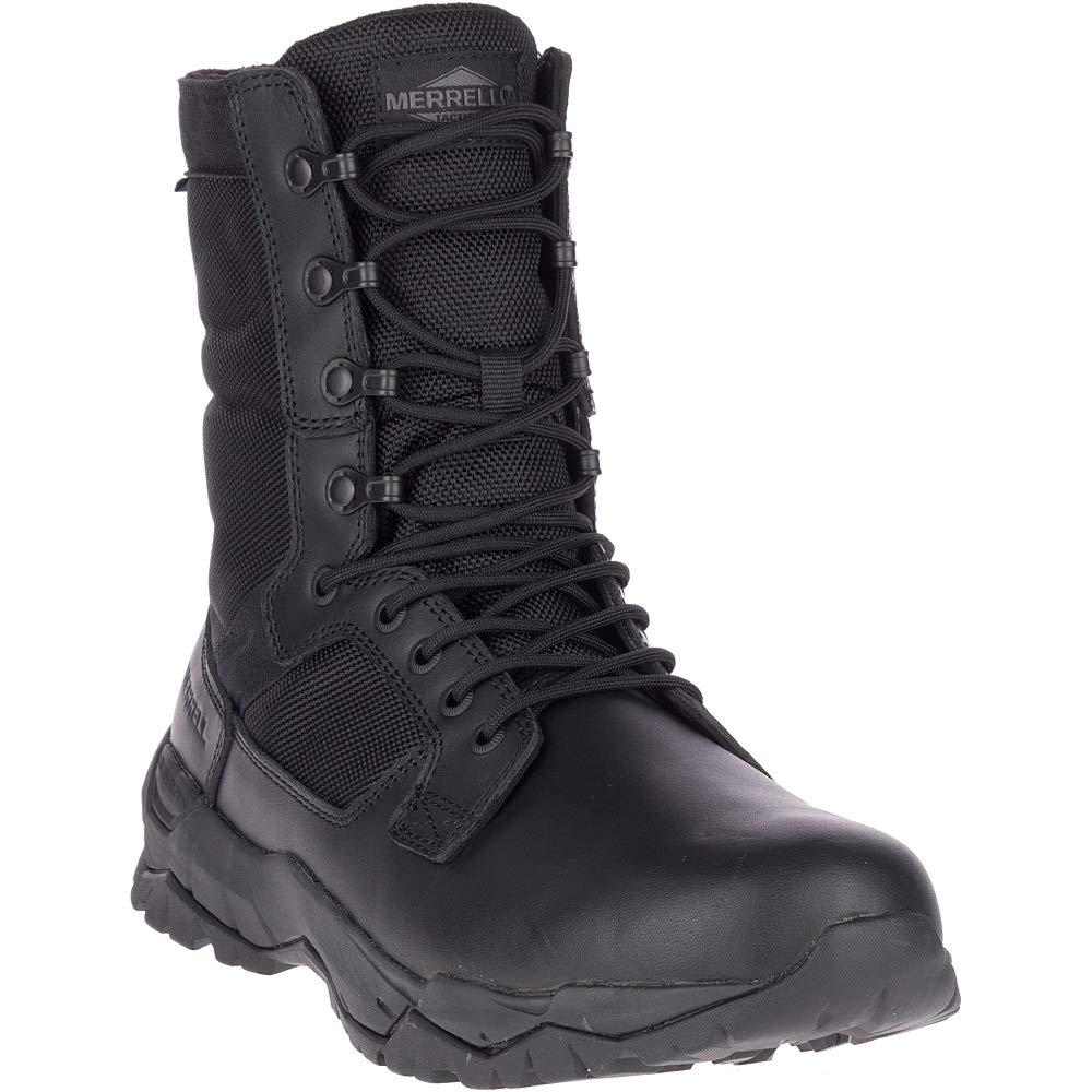 Merrell Mqc Patrol Work Waterproof Unisex Boots, Black, 7, Wide Width