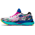 ASICS Women's Gel-Nimbus 24 Running Shoes, 7, White/Pink GLO