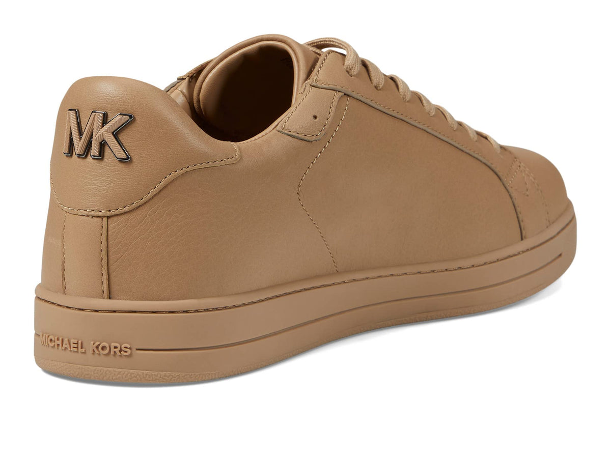 Michael Kors Keating Lace Up - Sneakers for Men - Durable Rubber Outsole - Soft Textile Lining - Leather Upper Camel 12 M