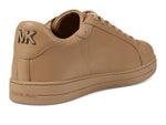 Michael Kors Keating Lace Up - Sneakers for Men - Durable Rubber Outsole - Soft Textile Lining - Leather Upper Camel 12 M