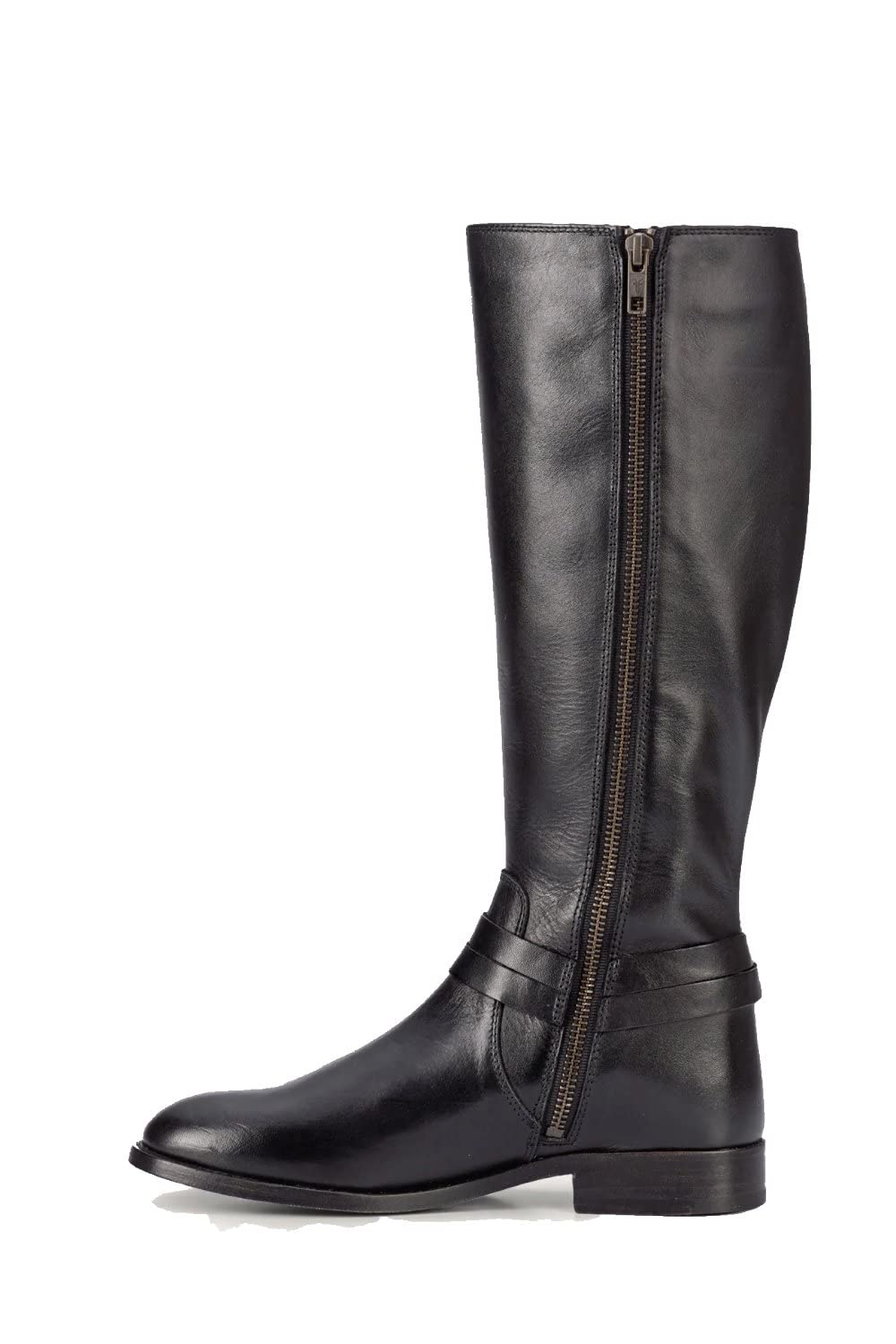 Frye Women's Melissa Belted Tall Knee High Boot, Black - 10M