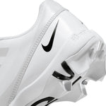Nike Youth Vapor Edge Shark Football Cleats (6Y, White/Grey Fog/Black)