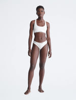 Calvin Klein Modern Cotton Unlined Wireless Bralette, White, Large