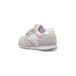 Saucony Baby Jazz Hook & Loop Sneaker, Grey/Pink/White, 12 US Unisex Little Kid