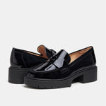 Levi's Women's Leah Patent Leather Loafer Black Patent 7