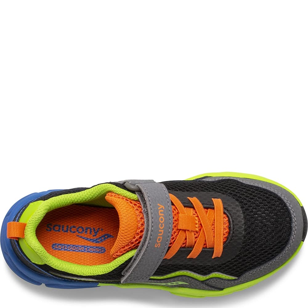 Saucony Boy's Flash A/C 2.0 (Little Kid/Big Kid) Black/Multi 13 Little Kid W