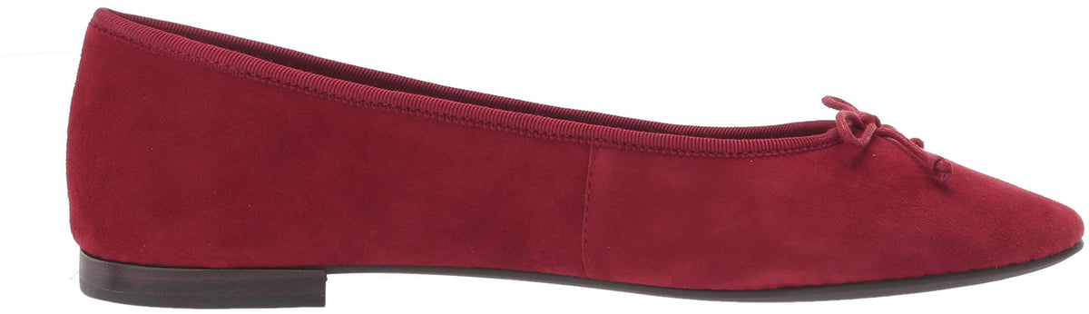 Aerosoles Women's Homerun Ballet Flat 10.5 Red Suede