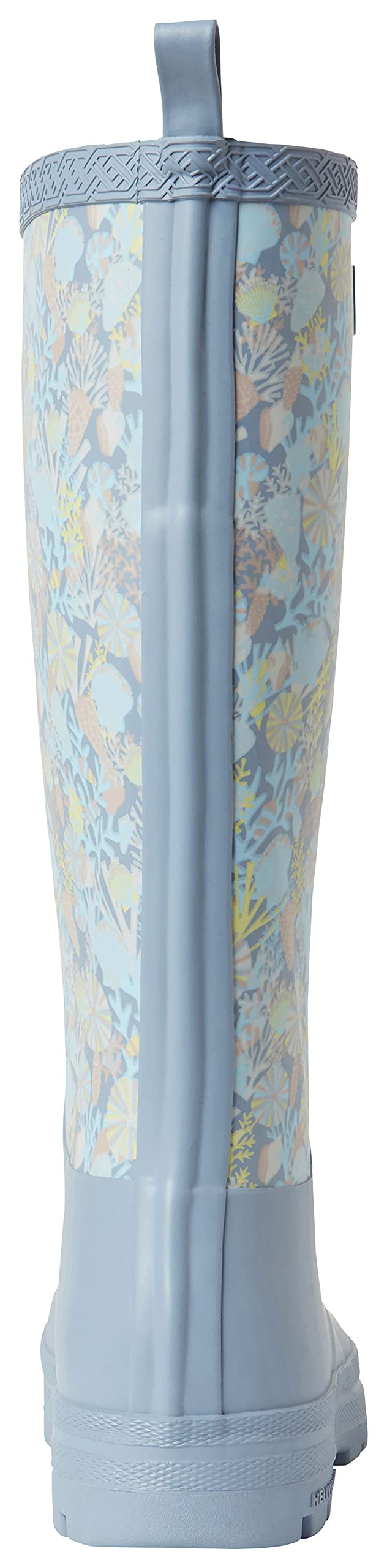 Helly-Hansen Womens Madeleine Print Waterproof Rain Boots, 555 Dusty Blue, 6