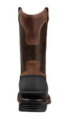 Carhartt Men's Montana 11" Waterproof Steel Square Toe Wellington 8.5 Wide Brown/Burnt Olive