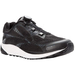 Propet Men's One Reel Fit Sneaker, Black/Dark Grey, 14 5E US