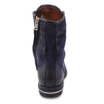 A.S.98 Traver Womens High-Ankle Boots Leather Boots w/Straps & Side Zipper (Midnight - 41EU)